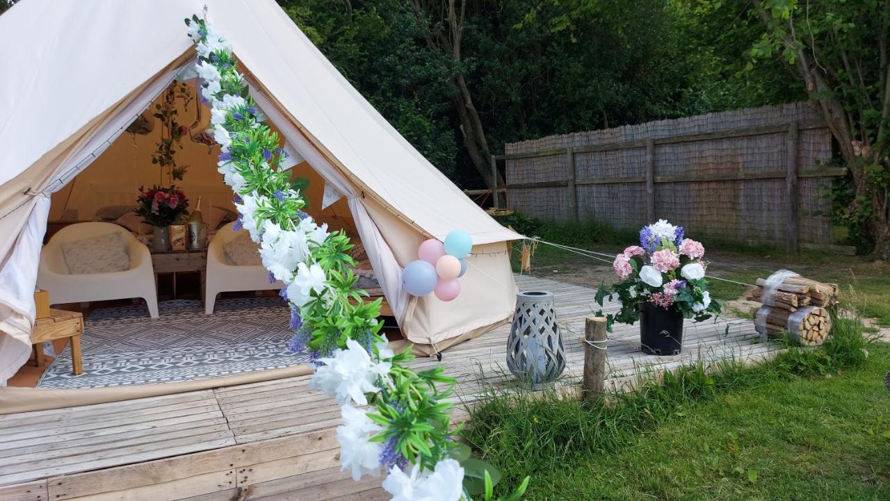 Hopgarden Glamping - Luxury 6M Bell Tent Wadhurst Eksteriør bilde