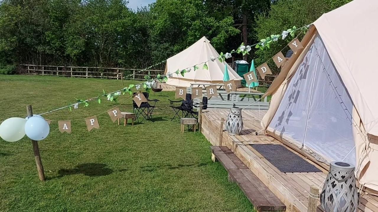 Hopgarden Glamping - Luxury 6M Bell Tent Wadhurst Eksteriør bilde