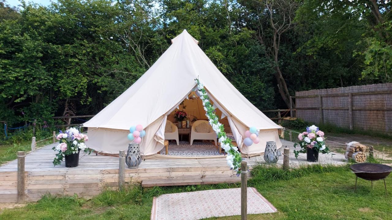 Hopgarden Glamping - Luxury 6M Bell Tent Wadhurst Eksteriør bilde